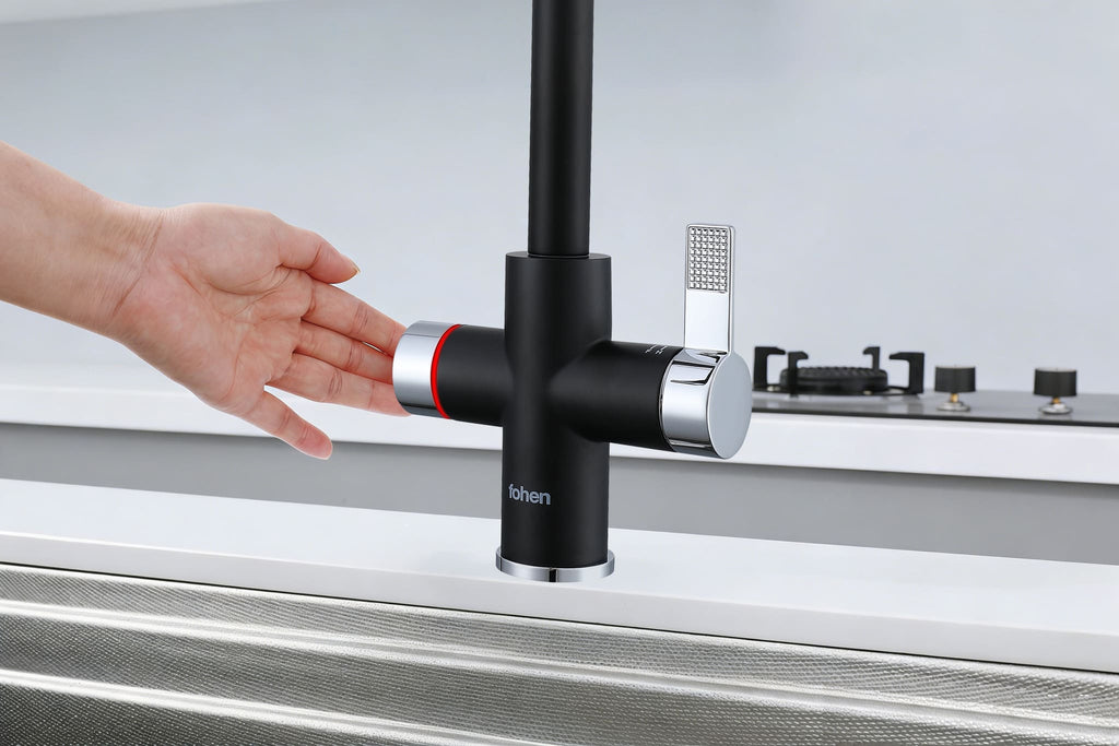 4-in-1 Fohen Fedina Touch - Matt Black & Chrome Accents