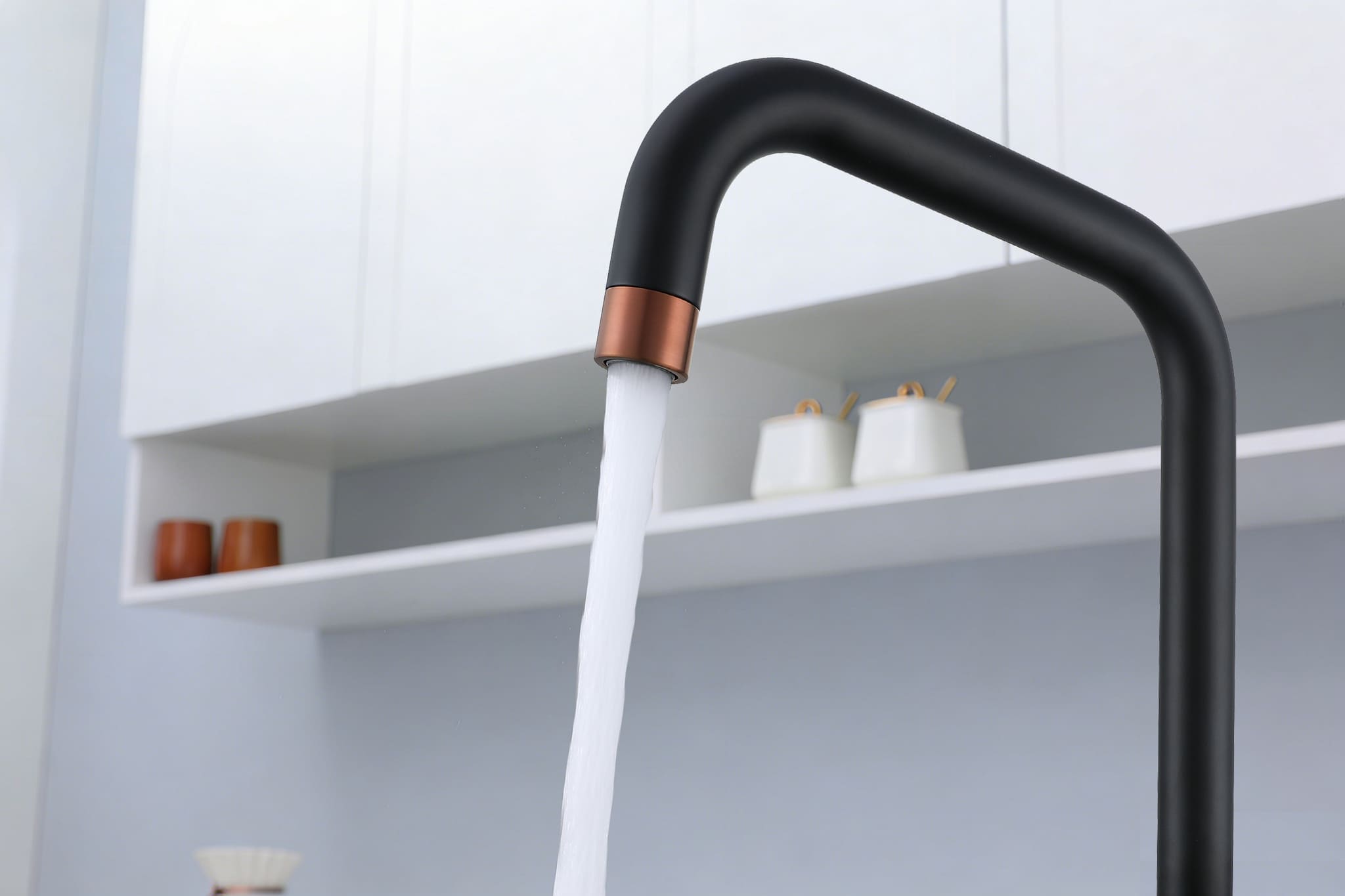 Image of Fohen 4-in-1 Fedina Touch - Matt Black & Rose Gold Accents