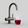 Fohen Furnas | Brushed Gunmetal Grey | Instant Boiling Water Tap with Swan Neck