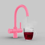 Fohen Furnas Satin Pink Boiling Water Tap with Swan Neck