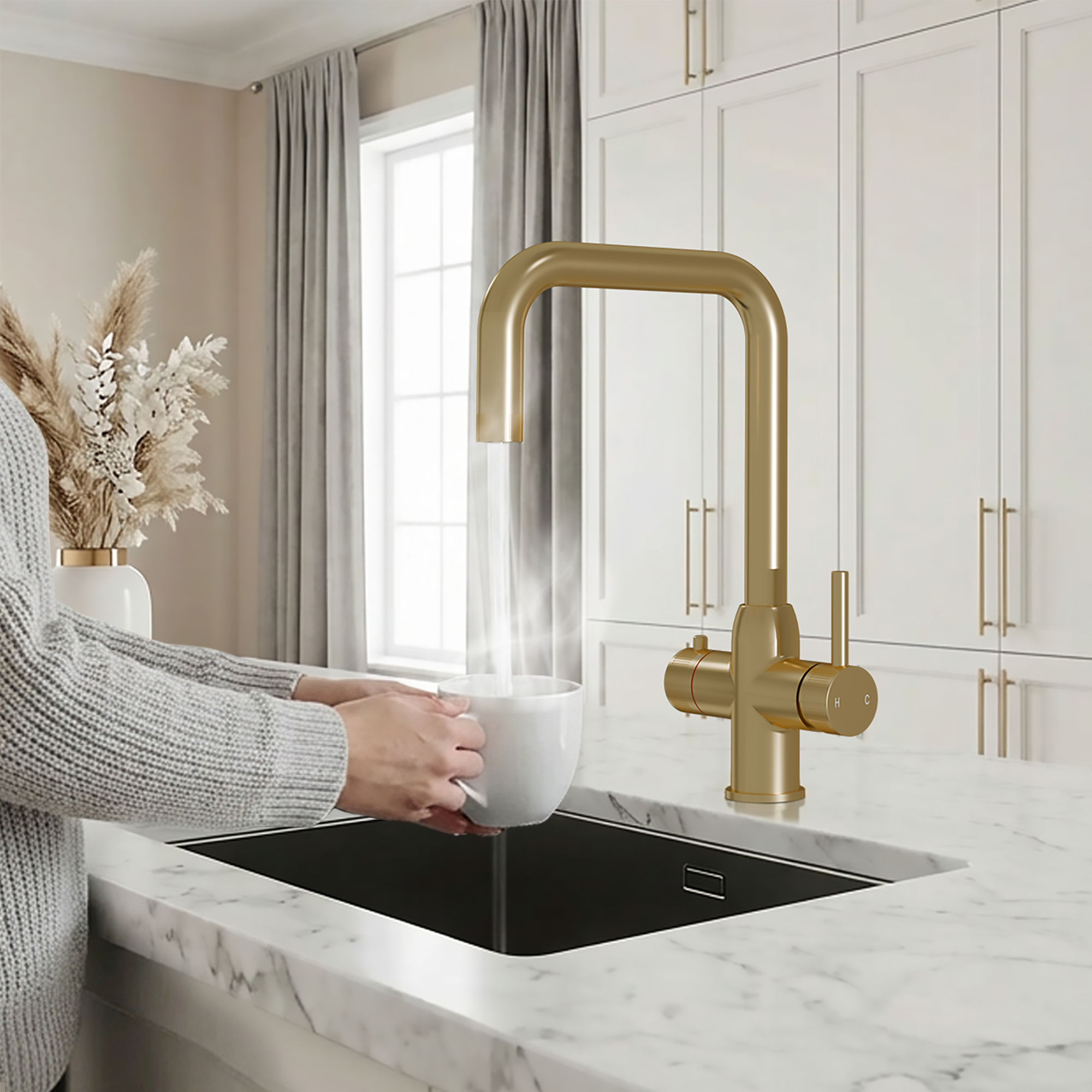 Image of Fohen Enos+ 4-in-1 Brushed Brass