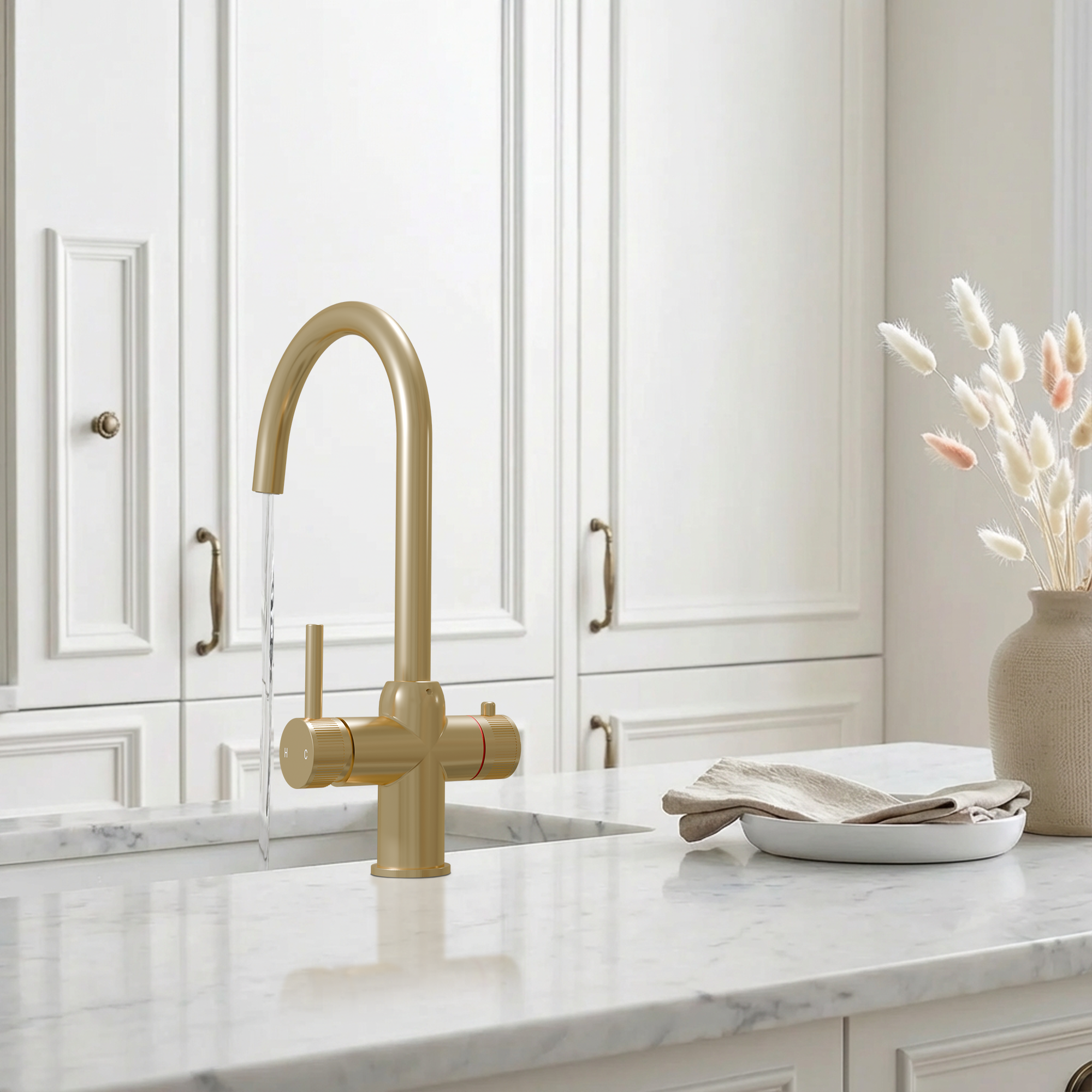 3-in-1 Fohen Enos - Brushed Brass