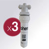 3 X Carbon & Phosphate Filter for Fohen Boiling Water Tap
