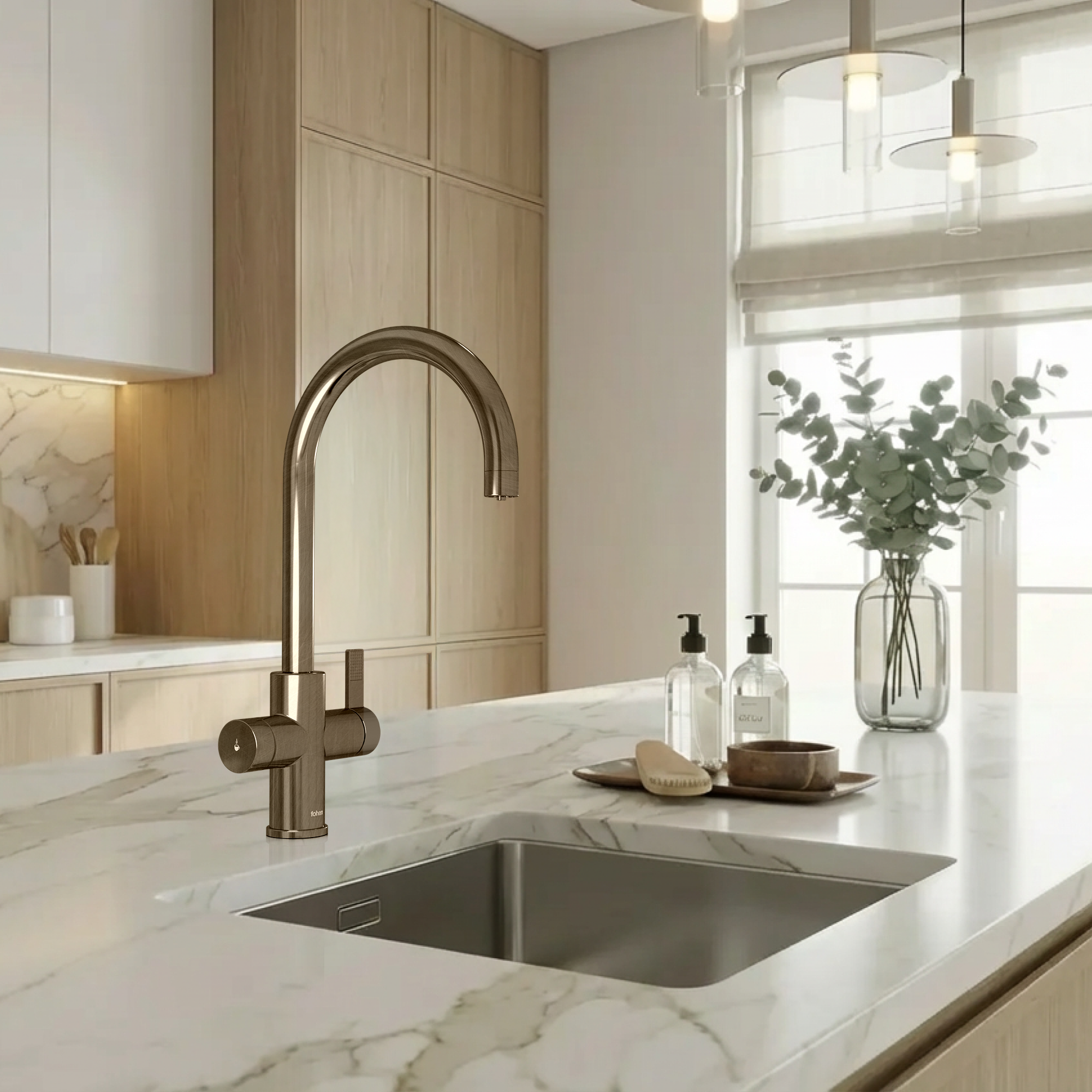 4-in-1 Fohen Fervente Touch - Patinated Brass
