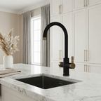 4-in-1 Fohen Fervente Touch - Matt Black with Patinated Brass Accents