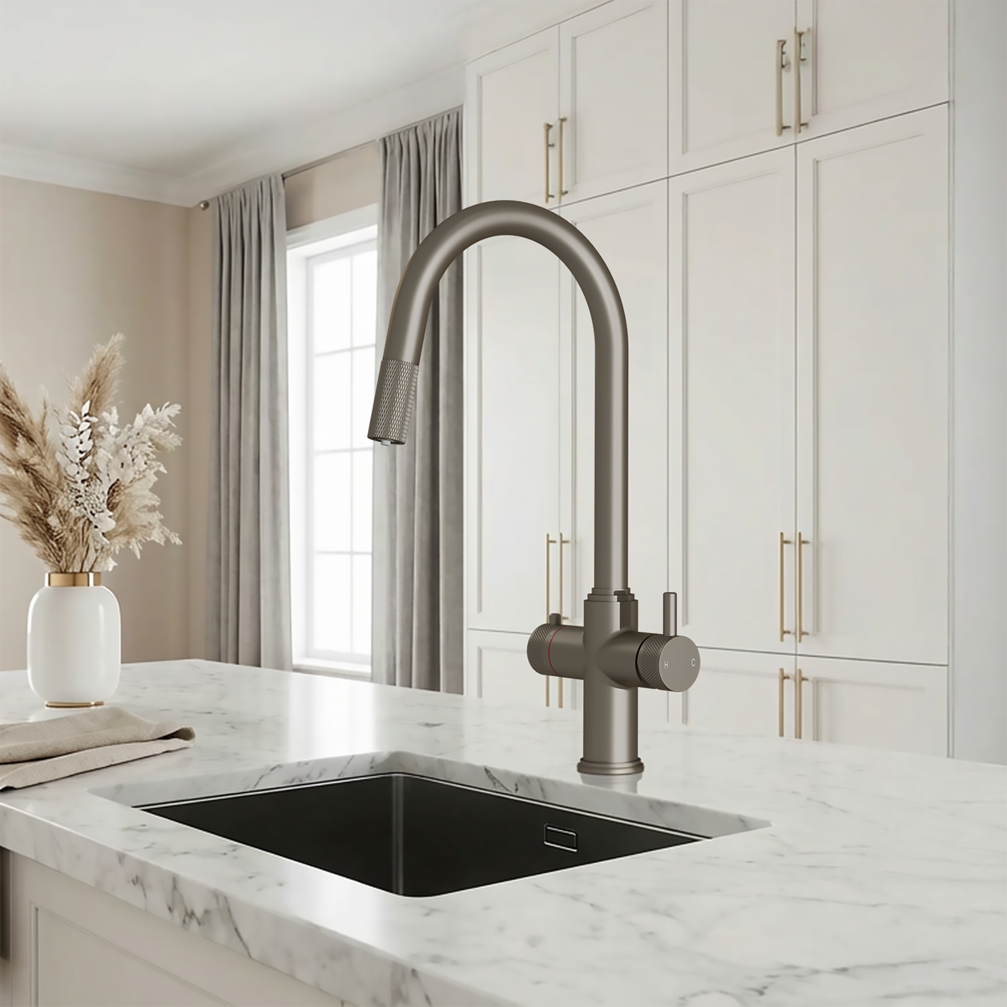 Image of Fohen Kyros 4-in-1 Pull Out Brushed Nickel