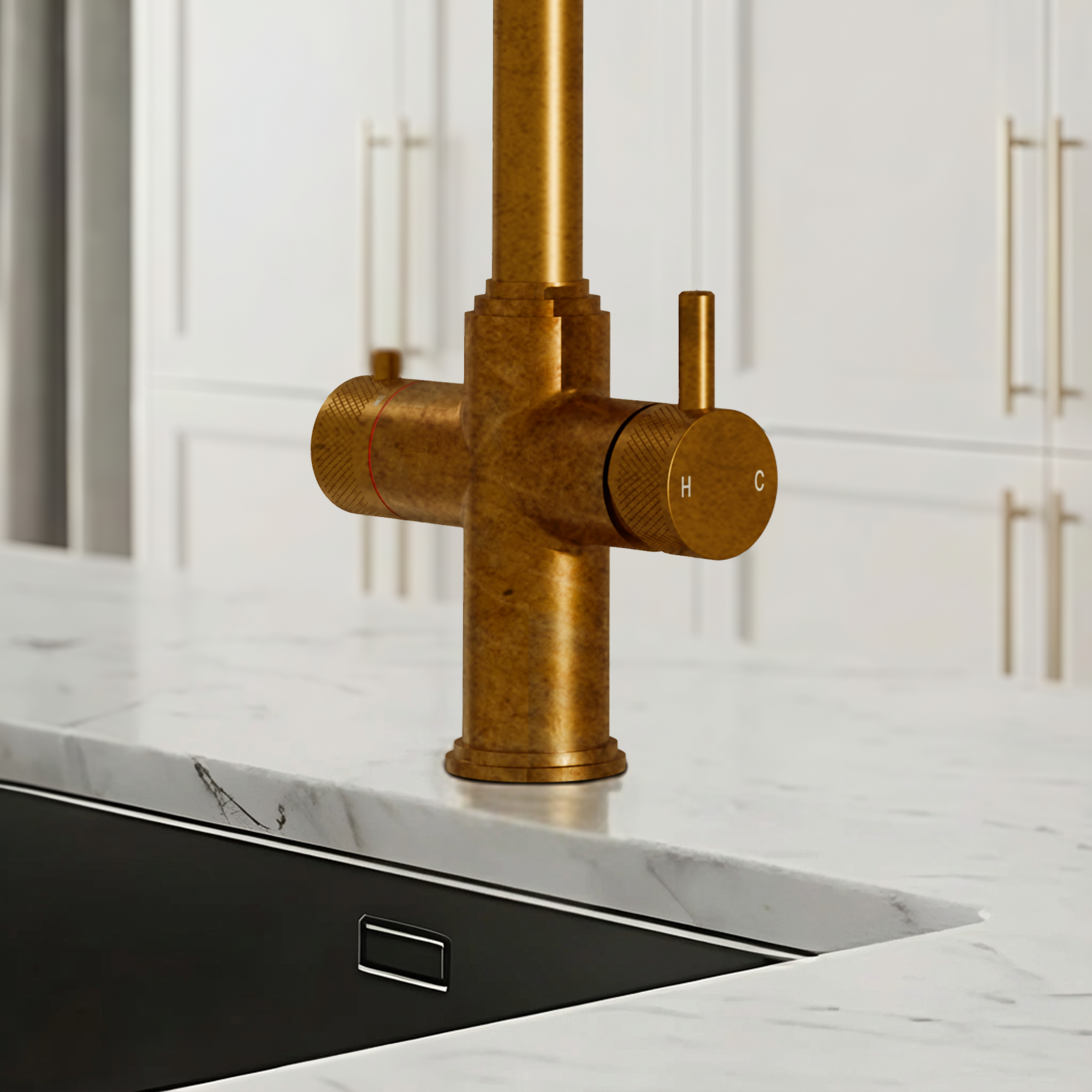 Image of Fohen Tate 3-in-1 + Spray Aged Brass