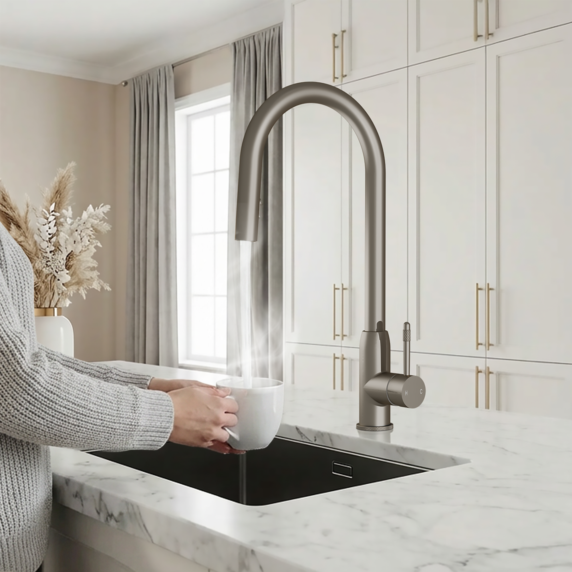 Image of Fohen Lesse 2-in-1 Brushed Nickel