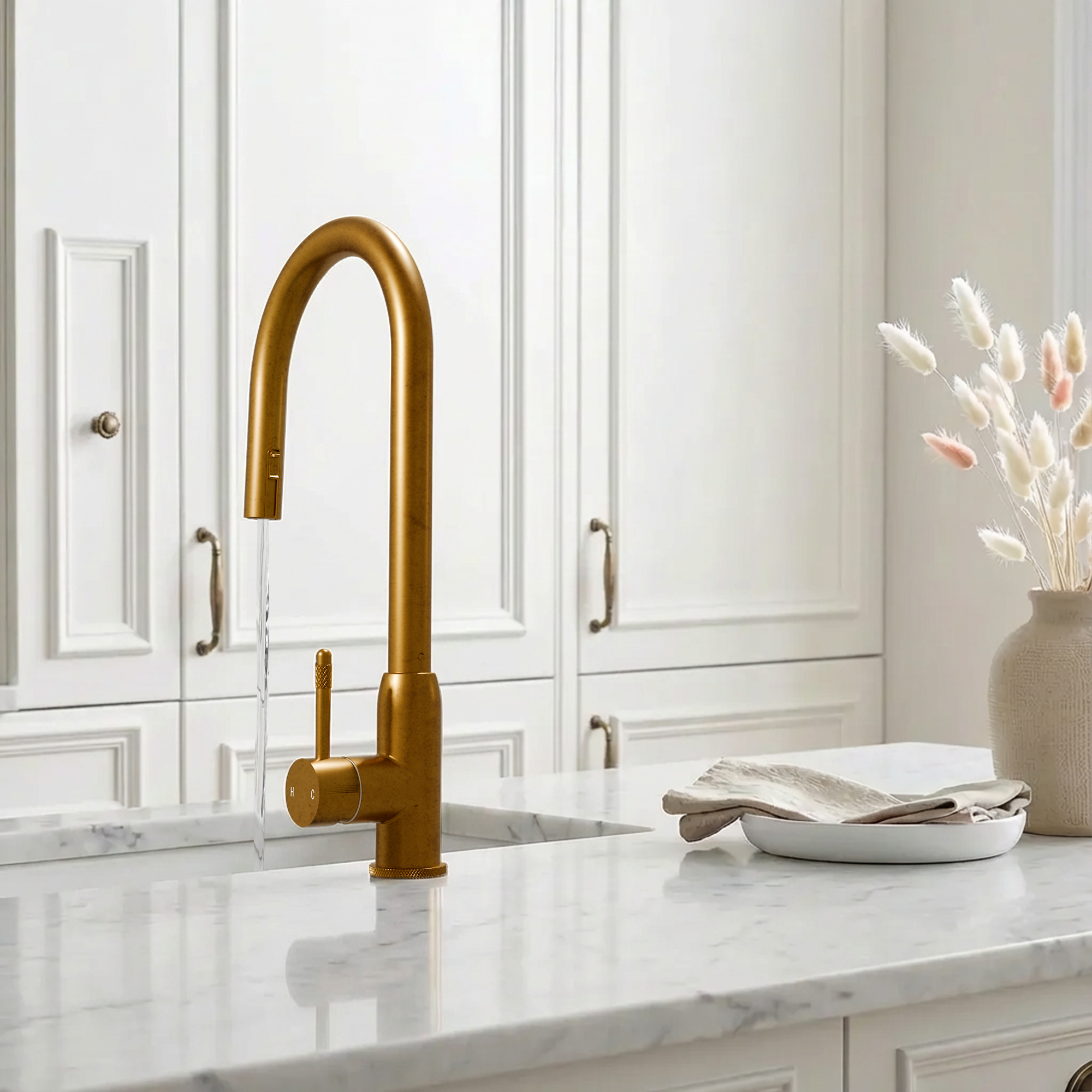 Image of Fohen Lesse 2-in-1 Aged Brass