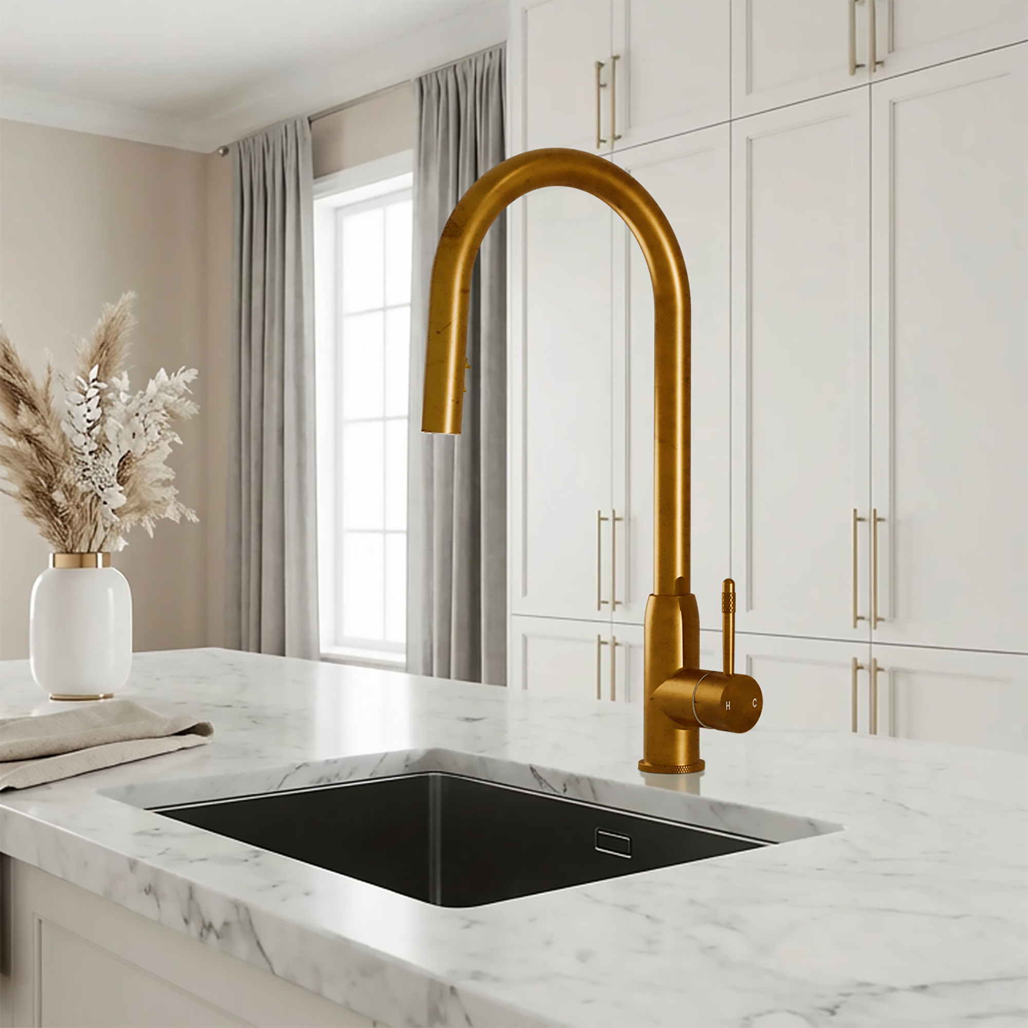 Image of Fohen Lesse 2-in-1 Aged Brass