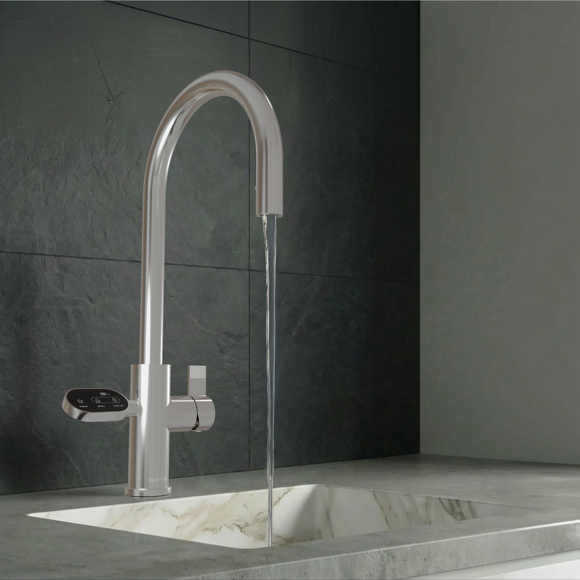 Image of Hanström 4-in-1 Nexa Digital Pullout - Chrome