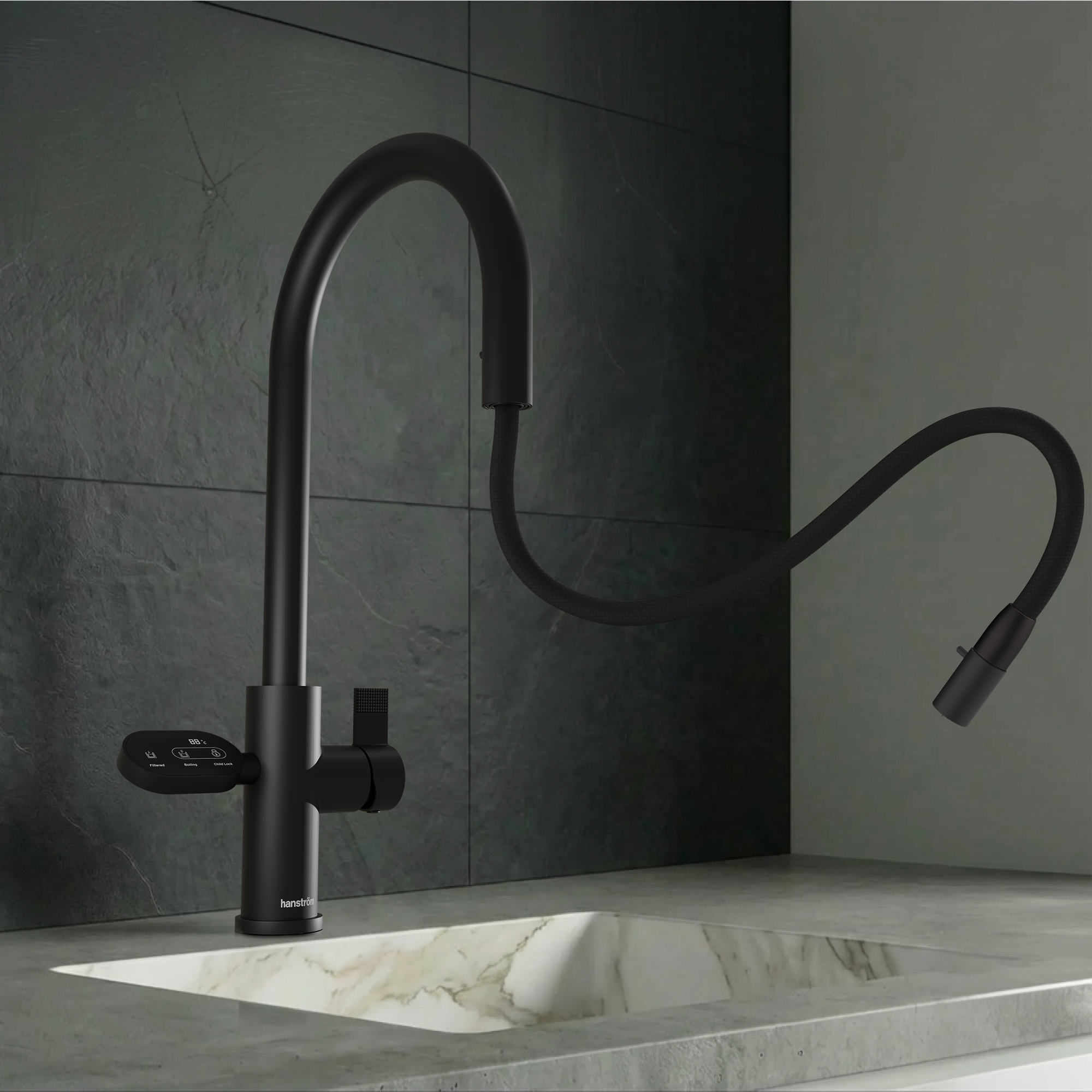 Image of Hanström 4-in-1 Nexa Digital Pullout - Matt Black