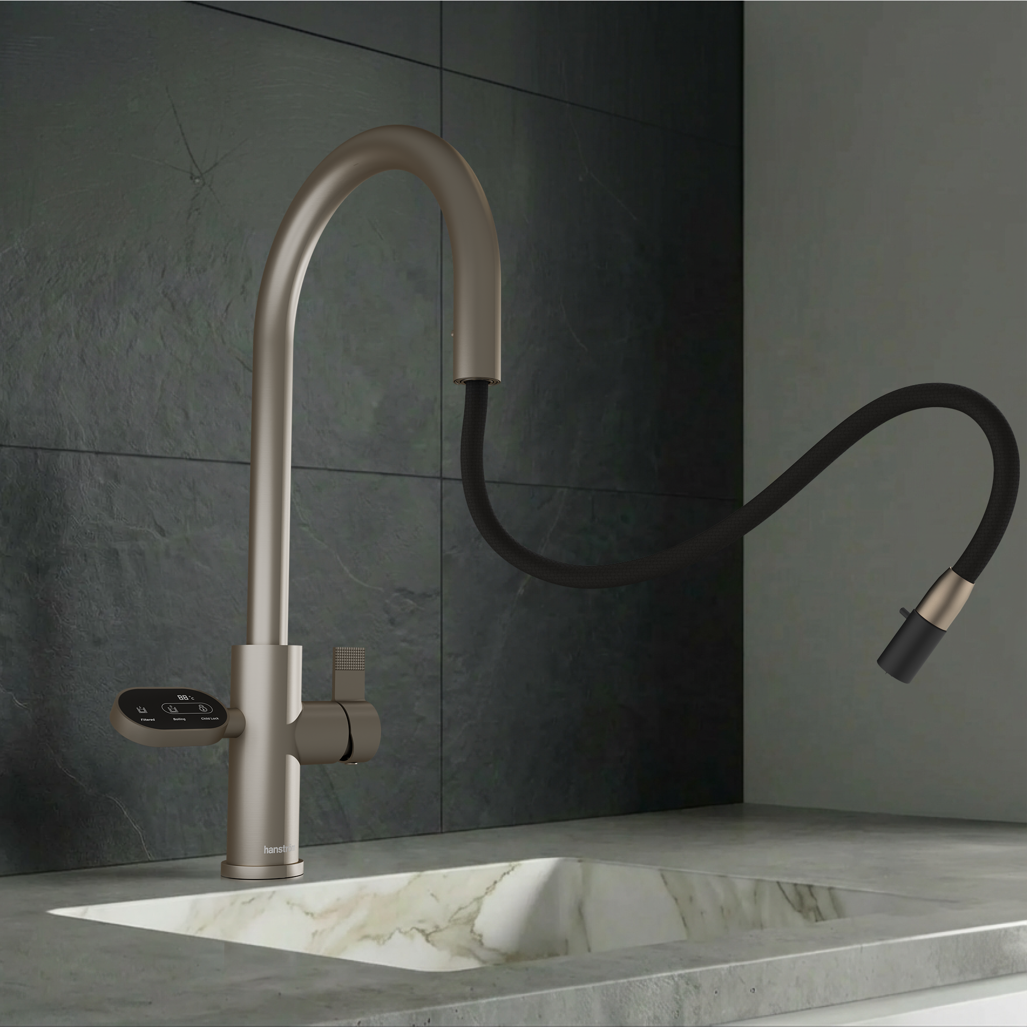 Image of Hanström 4-in-1 Nexa Digital Pullout - Brushed Nickel