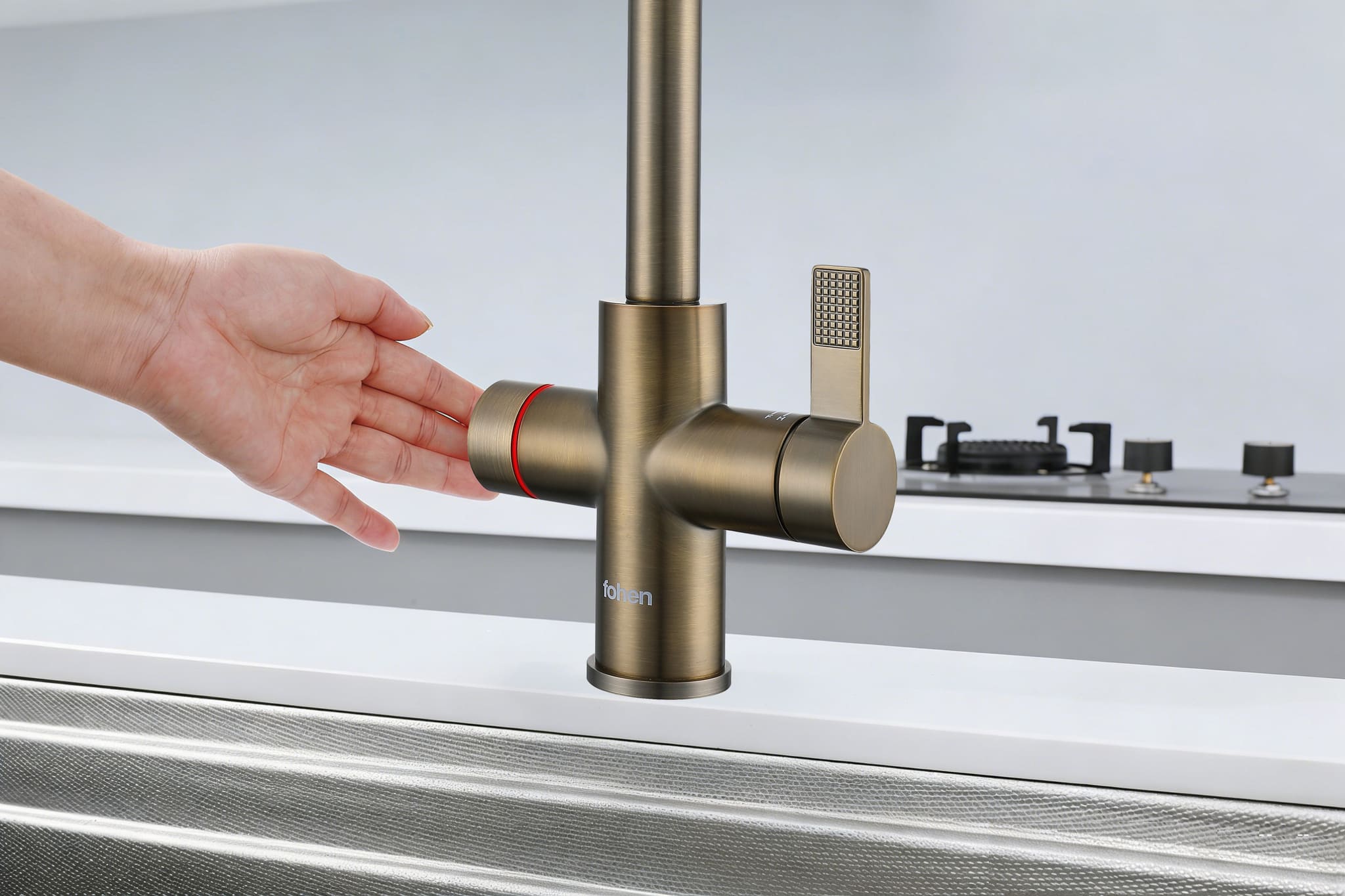 Image of Fohen 4-in-1 Fedina - Patinated Brass