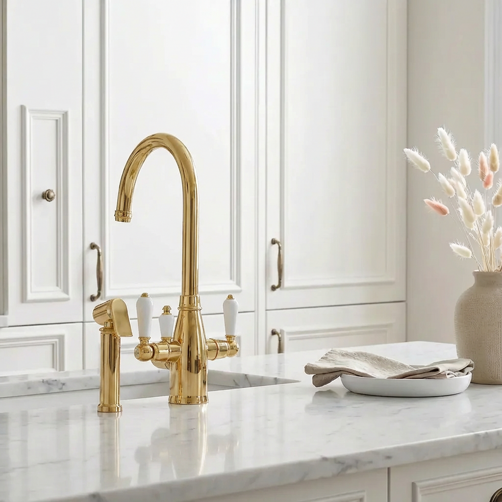 3-in-1 Fohen Tate + Spray - Brushed Brass