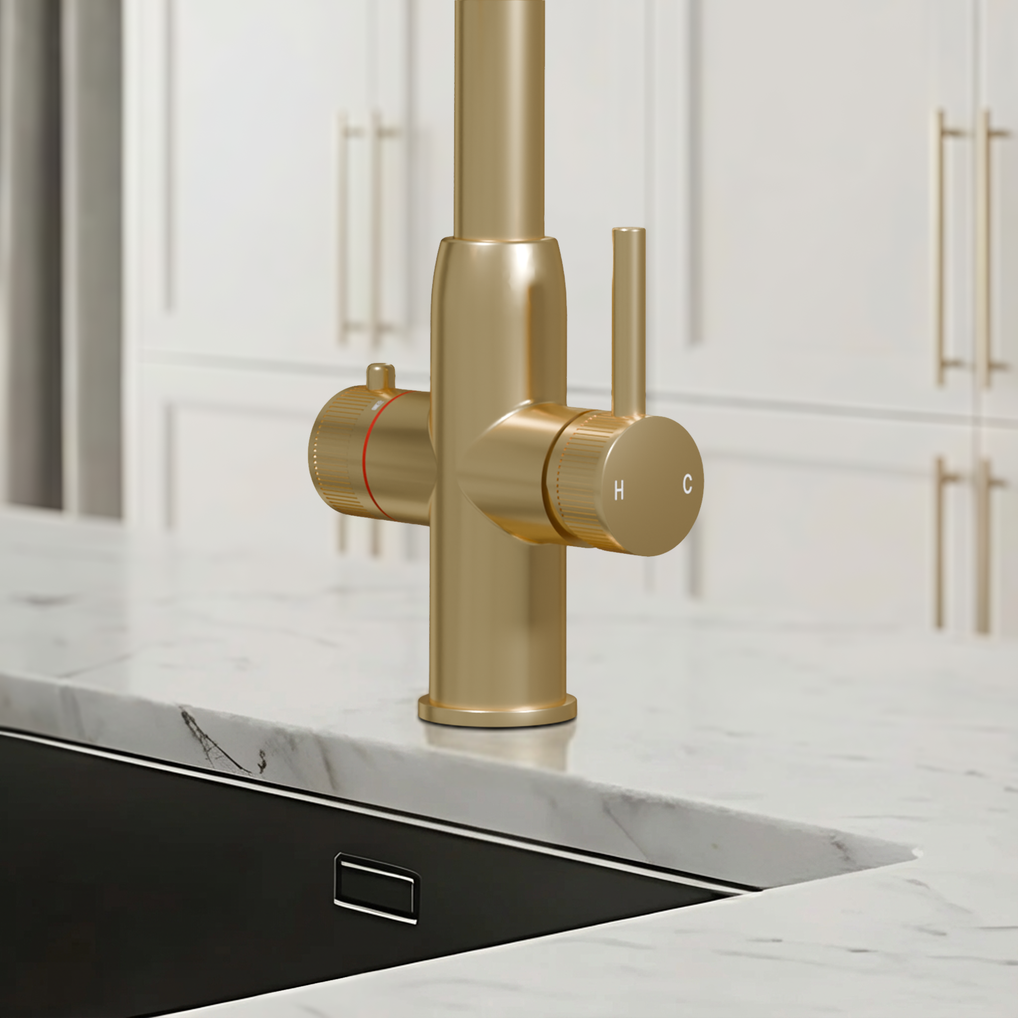 Image of Fohen Spring Pro 3-in-1 Brushed Brass