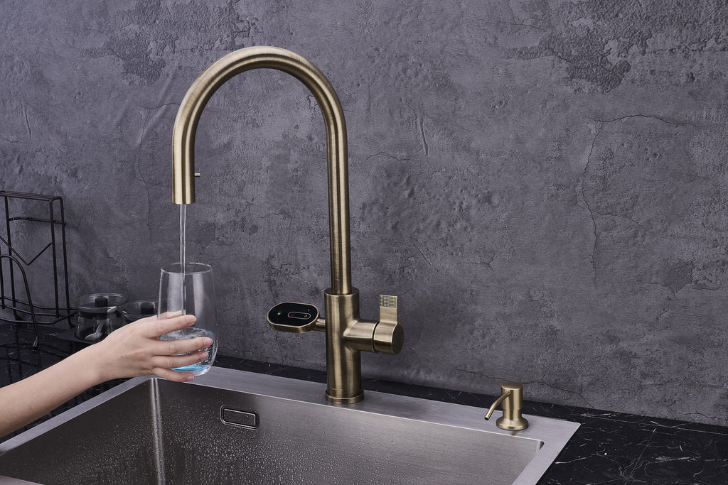 4-in-1 Hanström Nexa Digital Pullout - Antique Brass