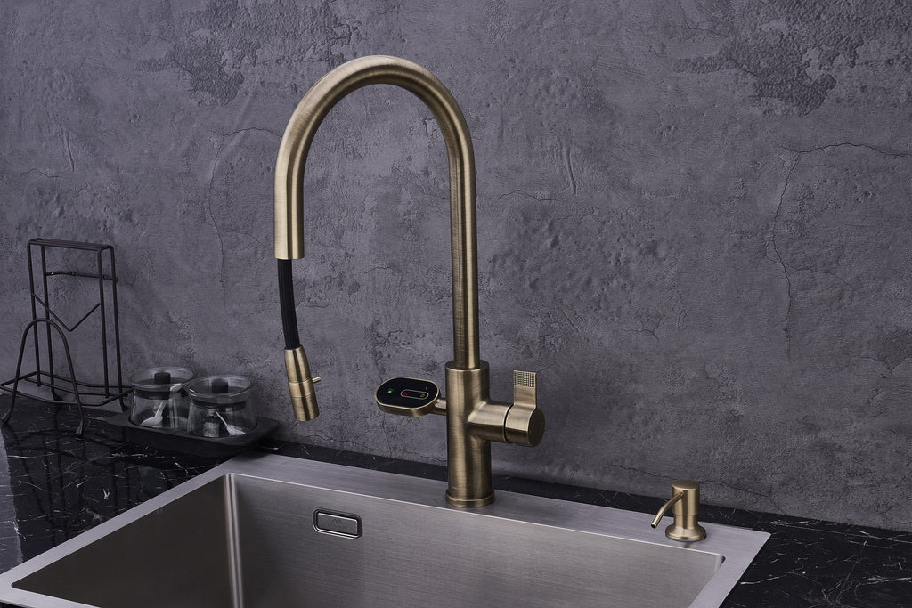 4-in-1 Hanström Nexa Digital Pullout - Antique Brass