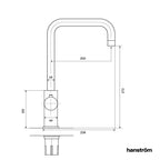 3-in-1 Hanström Lunen Touch - Brushed Copper