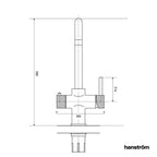 3-in-1 Hanström Lunen Touch - Matt Black