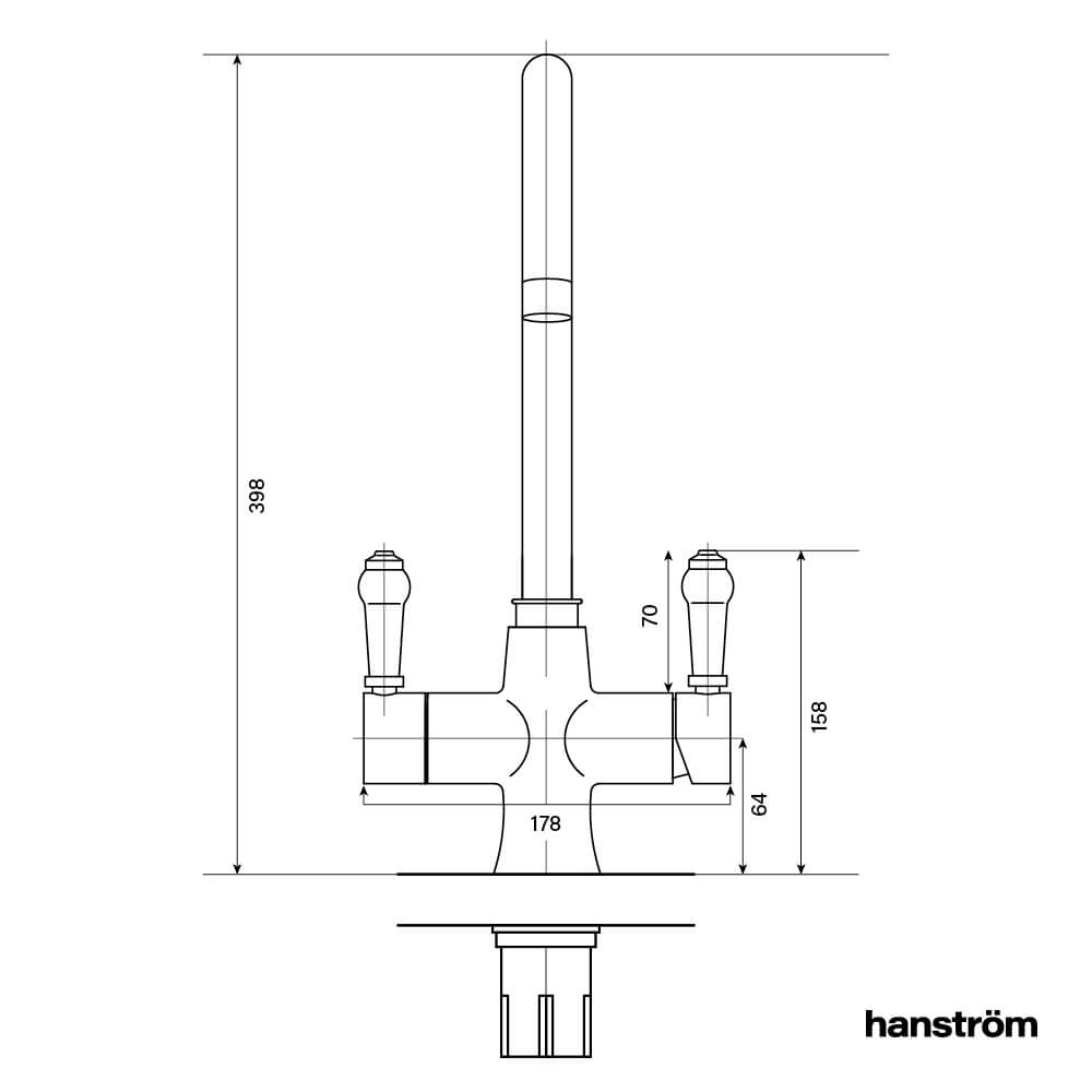 3-in-1 Hanström Storan - Brushed Copper
