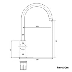 Image of Hanström Ume Brushed Gunmetal