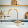 Fervente Unfinished Brass 4 in 1 | Filtered Chilled & 98 Degrees