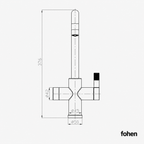 4-in-1 Fohen Fedina Touch - Matt Black & Rose Gold Accents