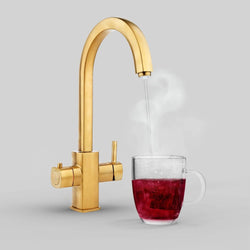 Image of Fohen Fohen Florence Brushed Gold Boiling Hot Water Tap - Fohen UK