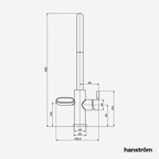 4-in-1 Hanström Nexa Digital Pullout - Brushed Brass