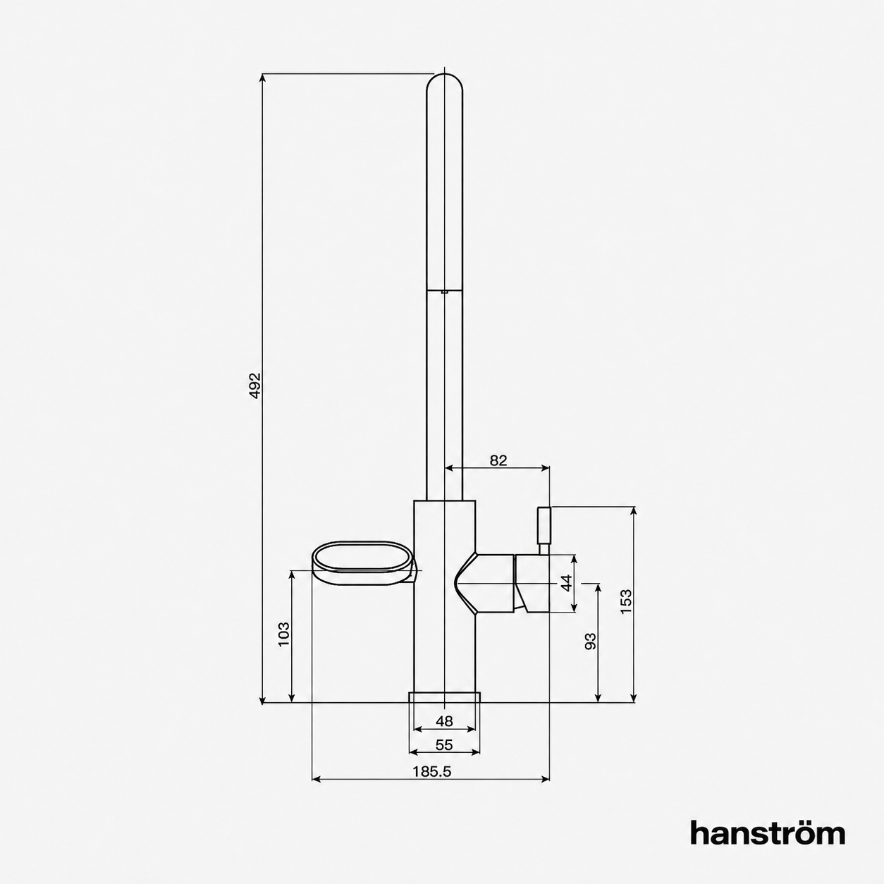 4-in-1 Hanström Nexa Digital - Brushed Gold