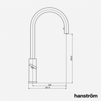 4-in-1 Hanström Nexa Digital Pullout - Brushed Brass