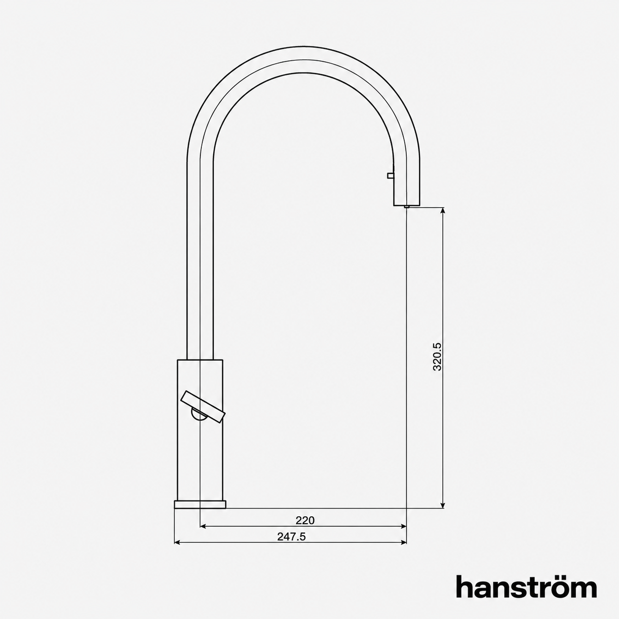 4-in-1 Hanström Nexa Digital - Brushed Gold