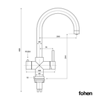4-in-1 Fohen Areli+ - Brushed Brass