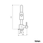 2-in-1 Fohen Lesse - Brushed Brass