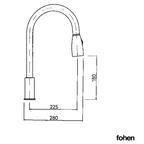 2-in-1 Fohen Lesse - Brushed Brass