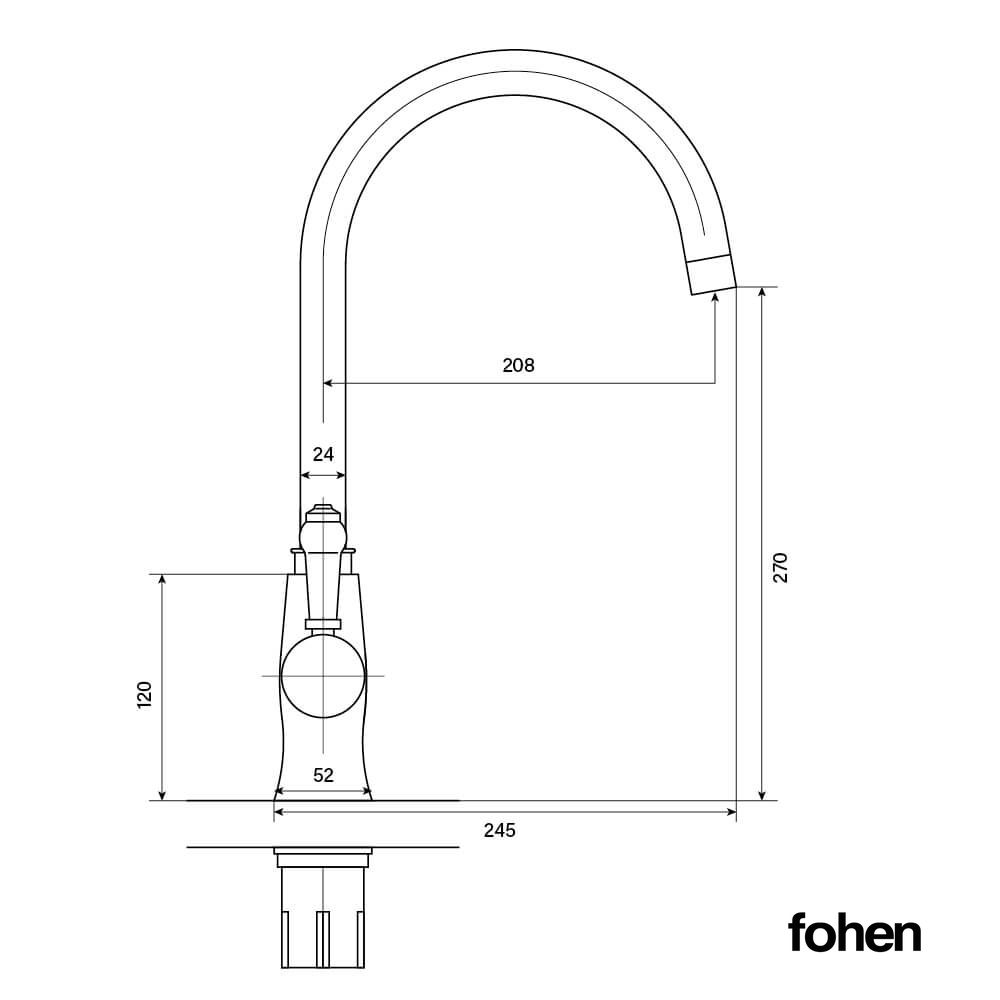 3-in-1 Fohen Sterling - Brushed Brass