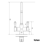 3-in-1 Fohen Sterling - Brushed Brass