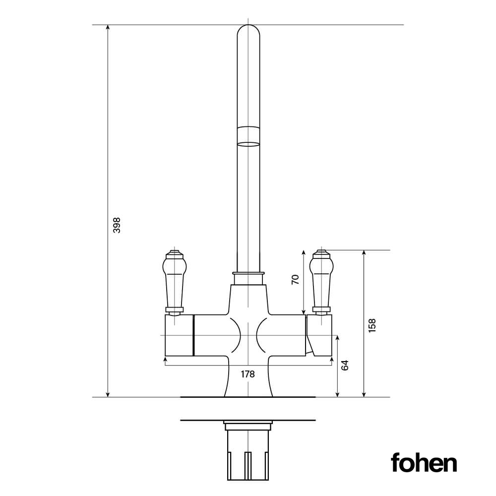 3-in-1 Fohen Sterling - Brushed Brass
