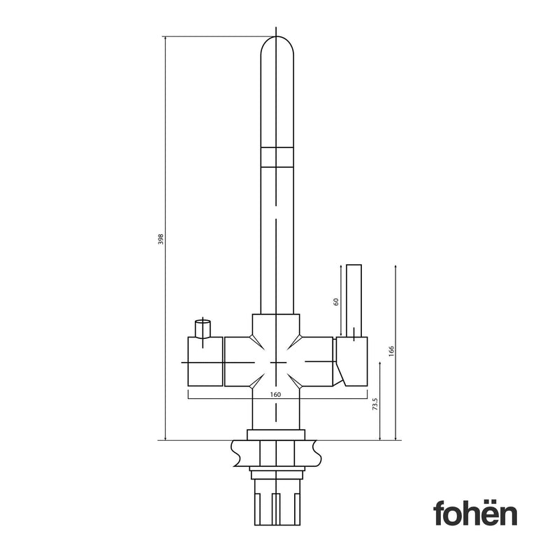 Fohen Fohen Furnas | Brushed Copper Boiling Water Tap 