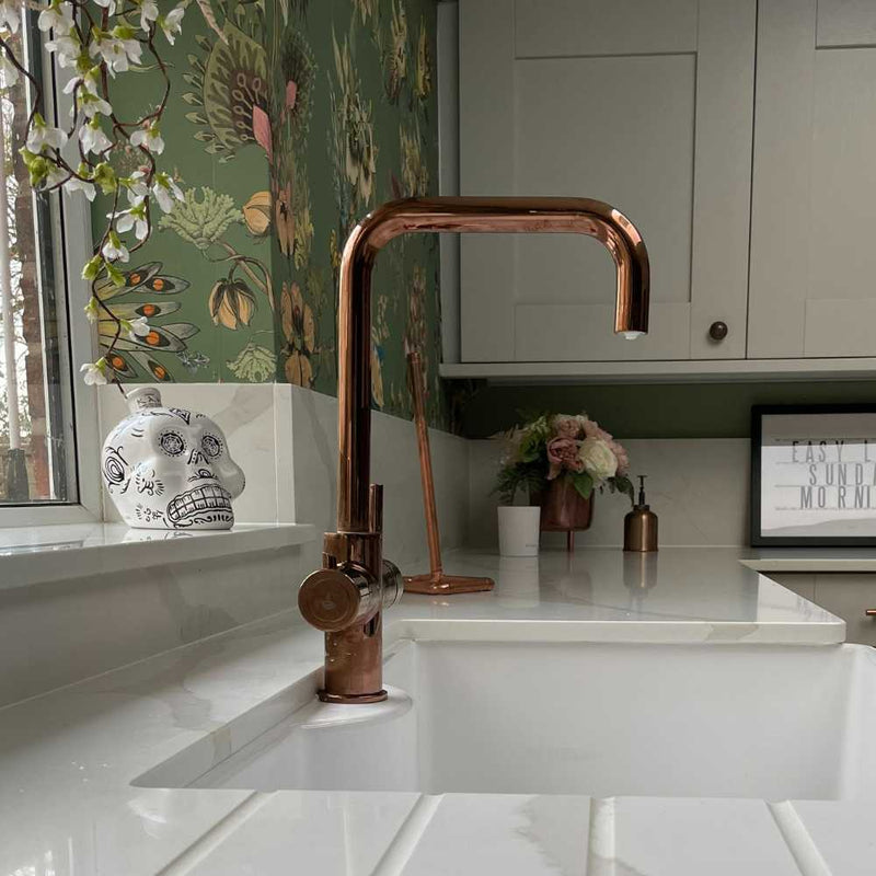 Fohen Fahrenheit | Polished Bronze | 3-in-1 Instant Boiling Water Tap