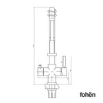 Fohen Fohen Flex | Matt Black Boiling Water Tap | Flexible Spout