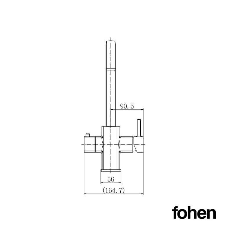 Image of Fohen Fohen Figaro Brushed Gold Boiling Water Tap