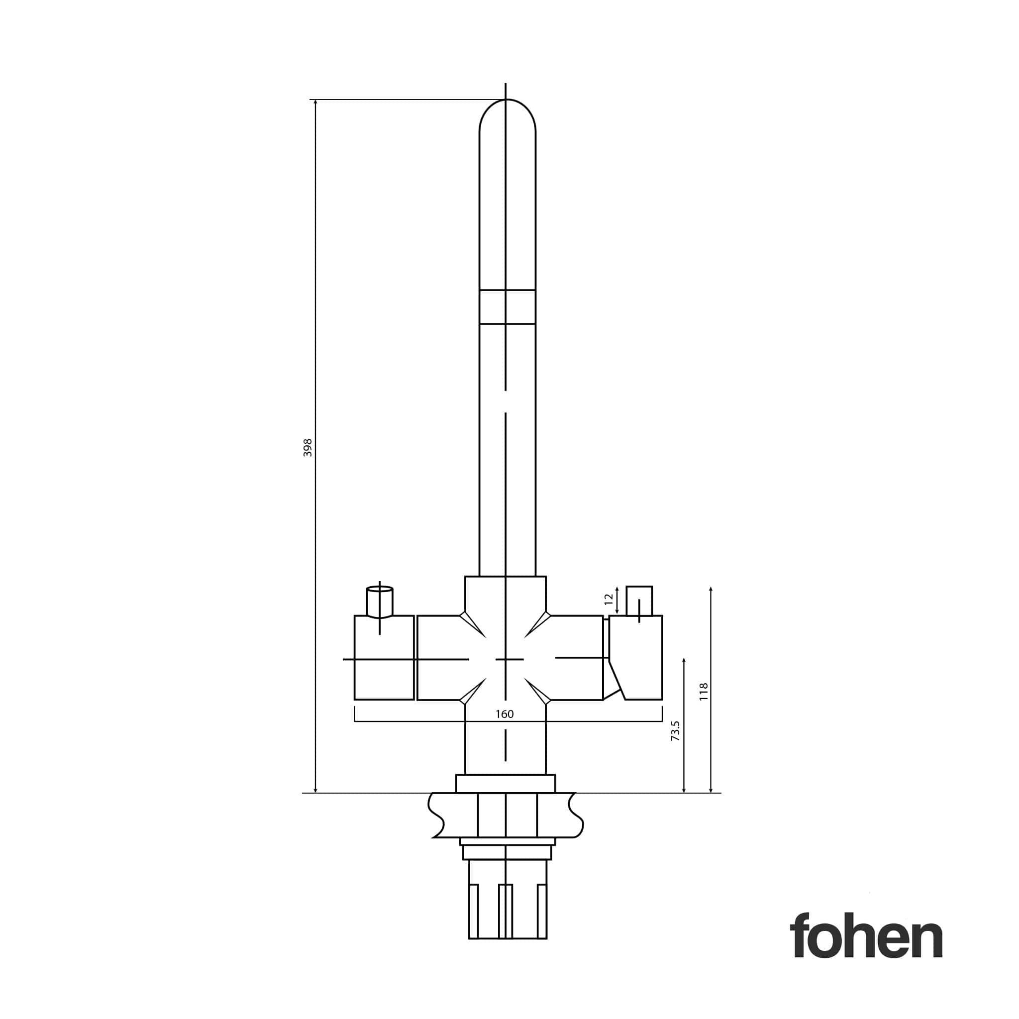 Image of Fohen Fohen Focetti | Black Boiling Water Kitchen Tap